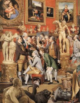 約翰 佐法尼 The Tribuna of the Uffizi-detail